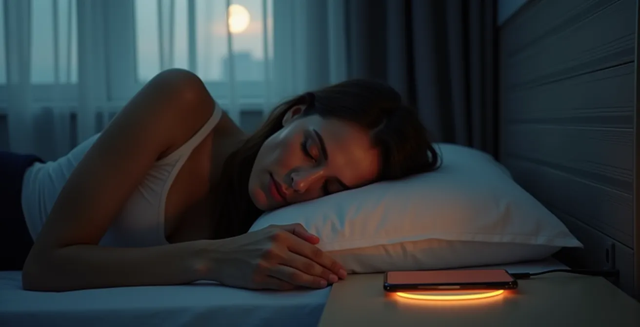 Representación visual del proceso de carga optimizada durante la noche