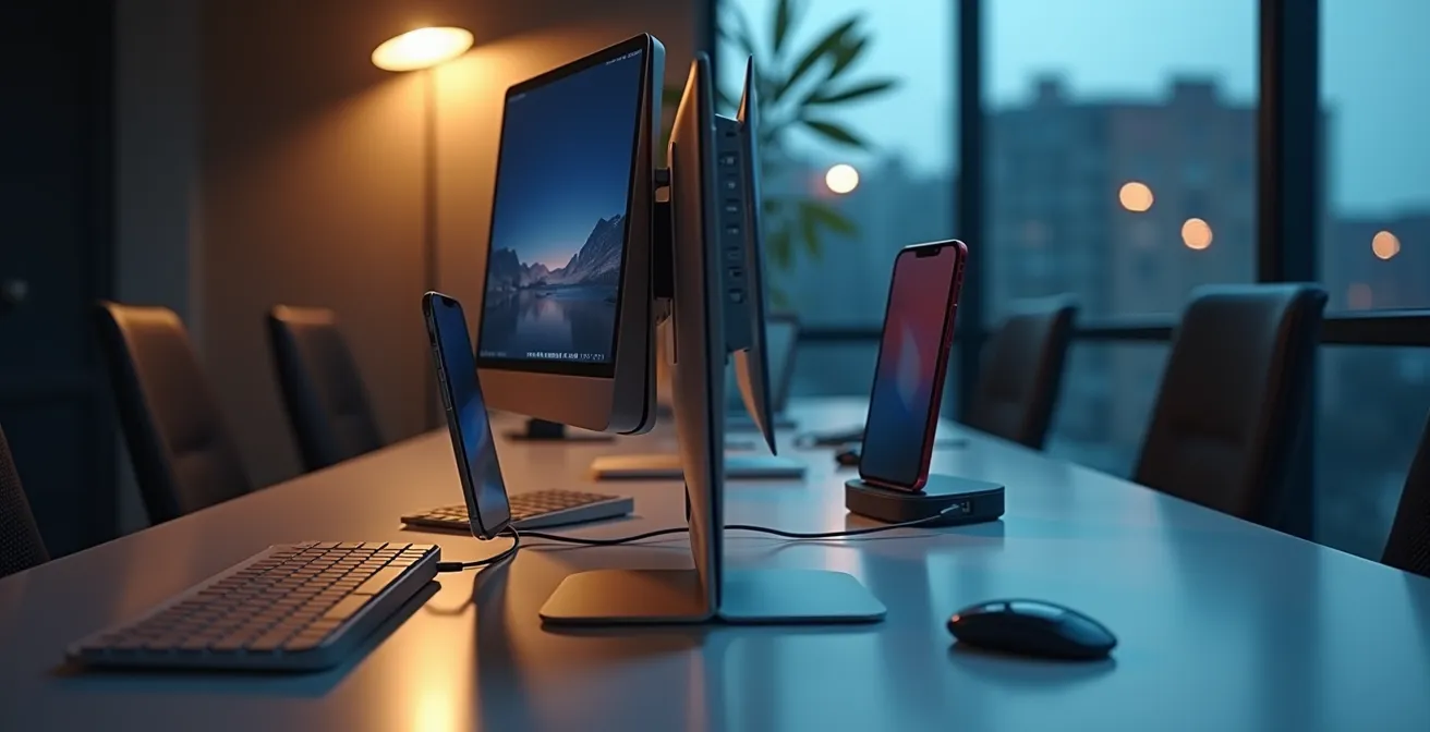 Configuración de escritorio móvil con Samsung DeX y Motorola Ready For