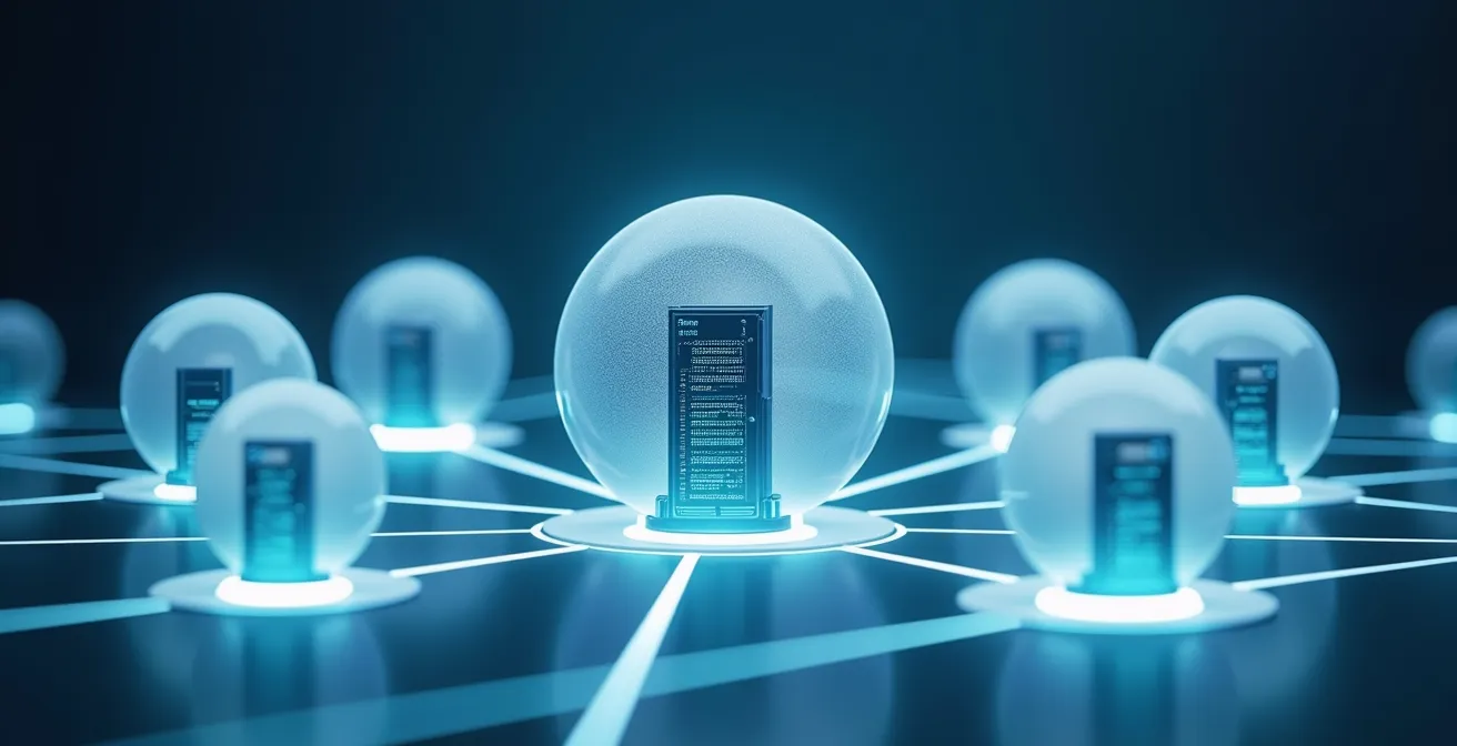 Representación visual del edge computing con servidores cerca de antenas 5G para gaming