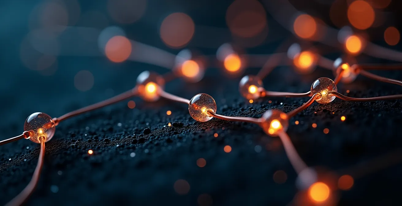 Visualización abstracta del análisis de metadatos y grafos sociales